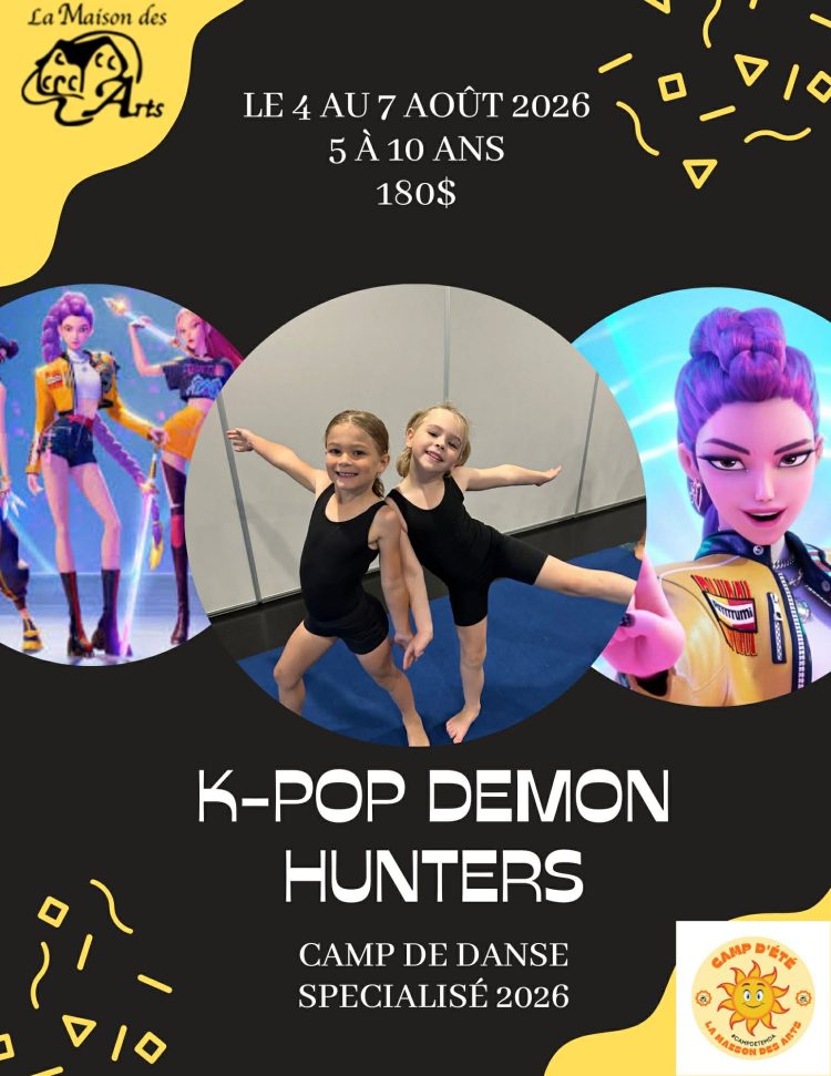 Camp de danse «K-Pop Demon Hunters» (4 au 7 août 2026)