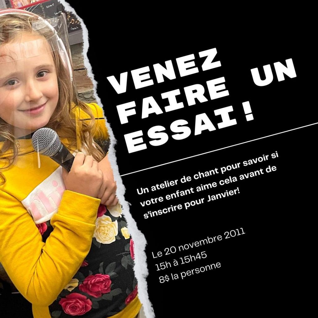 Venez faire un essai – Atelier de chant! – La Maison des Arts